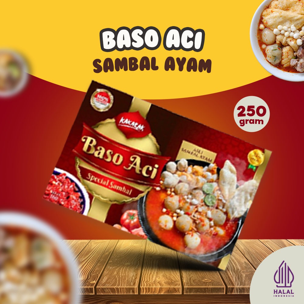Jual Kakarak Baso Aci Spesial Sambal Ayam Khas Bandung - 250gr | Shopee ...