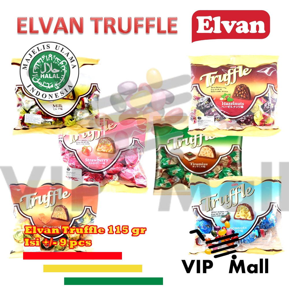 Jual Elvan Truffle 115 gr Chocolate (Coklat Arab Turki Turkey) Shopee