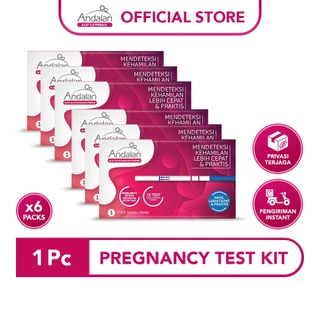 Andalan Pregnancy Test Kit 6 Pcs / Alat Tes Kehamilan Pribadi
