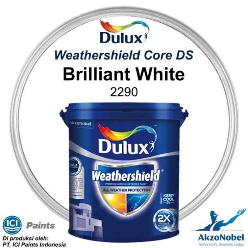 Jual Dulux Weathershield Brilliant White 2290 Ds 20 Liter Shopee