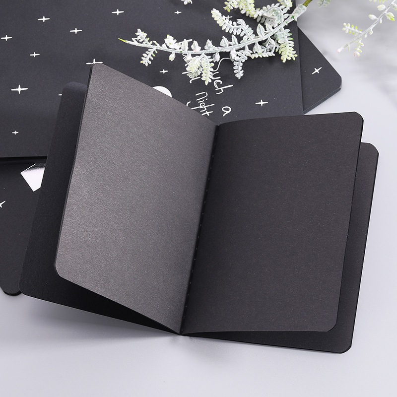 Jual Notebook Notepad Buku Hitam Black Polos Memo Catatan Notes Planner ...