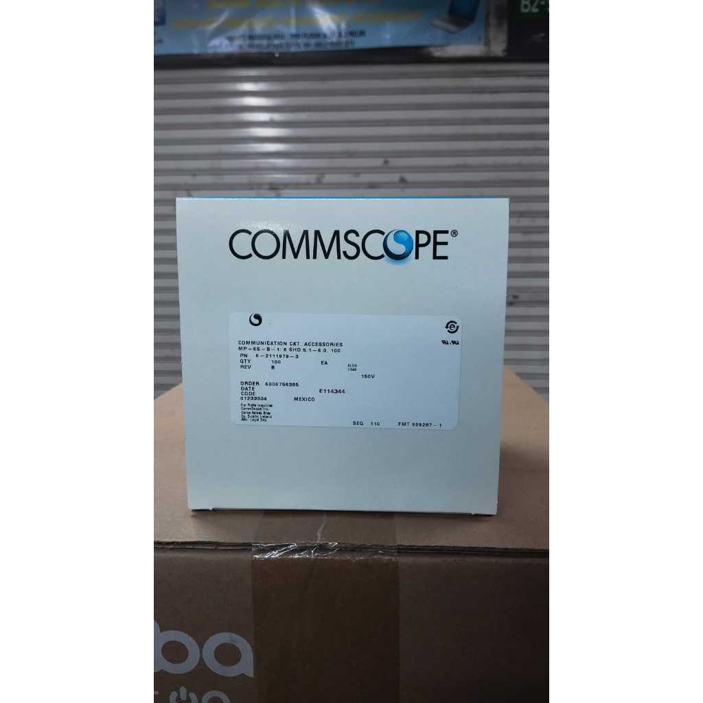 Jual AMP Connector CAT 6 RJ45 Original Commscope PN :6-2111979-3 ...