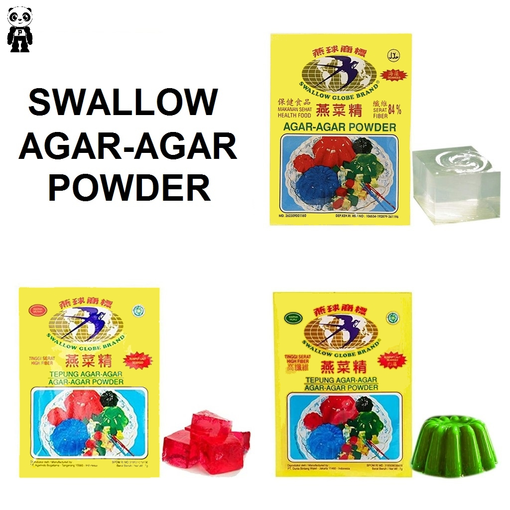 Jual Swallow Globe Serbuk Agar Agar 7g Agar Agar Powder Tinggi Serat ...