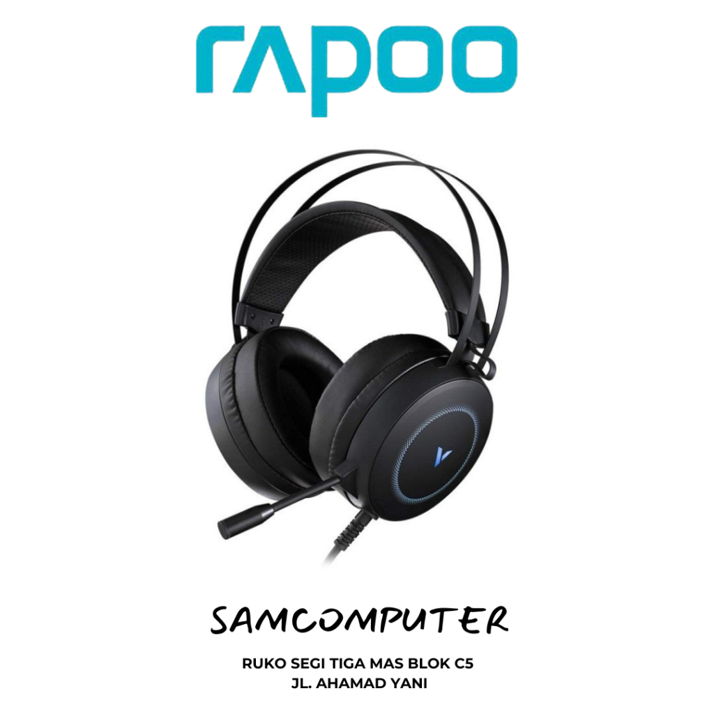 Jual RAPOO VH160 - Virtual 7.1 Channels Gaming Headset | Shopee Indonesia