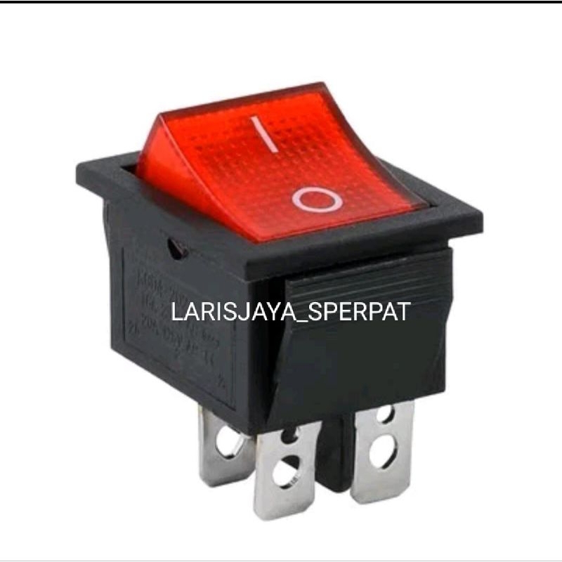 Jual SAKLAR SWITCH/TOMBOL POWER BESAR 4 PIN KOTAK LAMPU 4 KAKI ON /OFF ...
