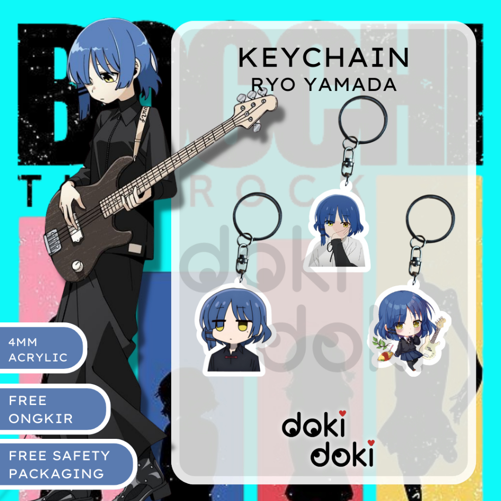Jual GANTUNGAN KUNCI KEYCHAIN ANIME RYO YAMADA BOCCHI THE ROCK ...