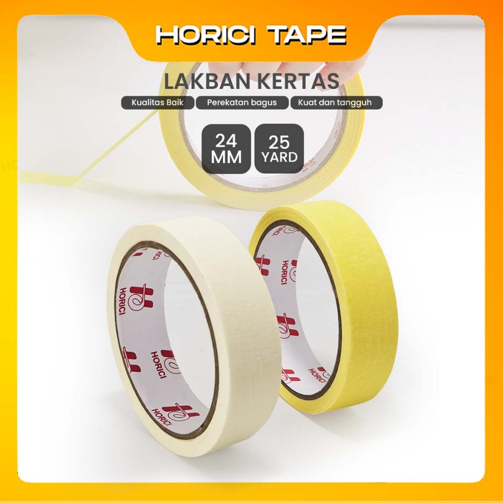 Jual MEREK HORICI ASLI 24mm x 25Y Isolasi Kertas HORICI Masking tape