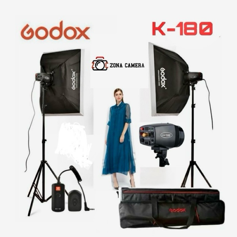 Jual Paket Godox K Komplit Lampu Studio Foto Flash Strobist K