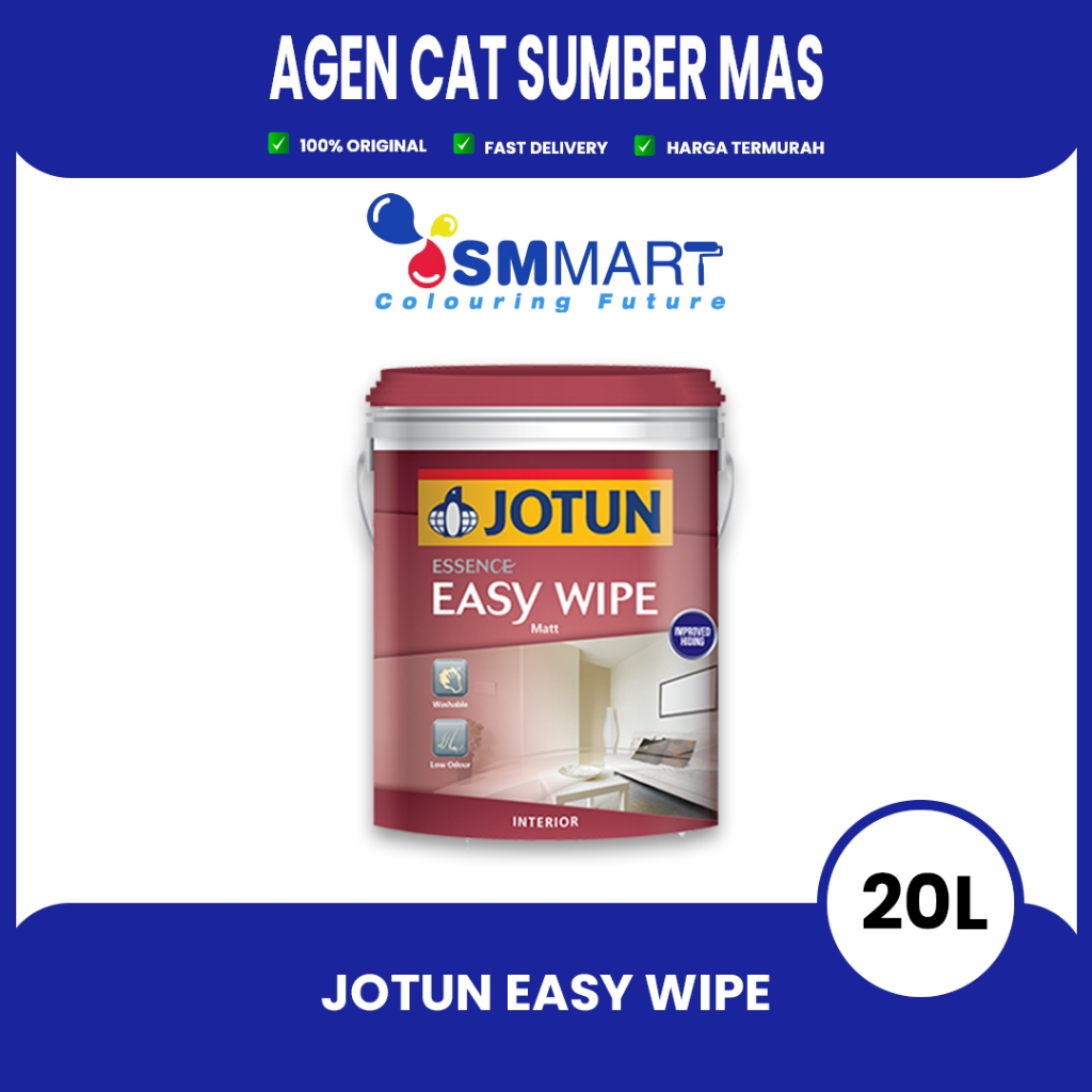 Jual Cat Tembok Interior Anti Noda Jotun Easy Wipe Warna Putih 25 Kg Shopee Indonesia 6270