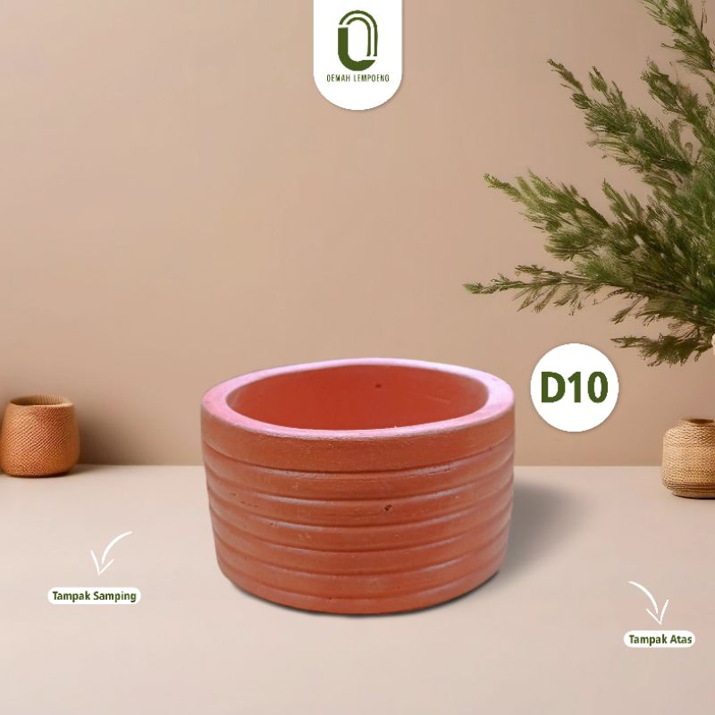 Jual Pot Gerabah Terracotta D10 | Pot Tanaman | Pot Tanah Liat | Shopee ...