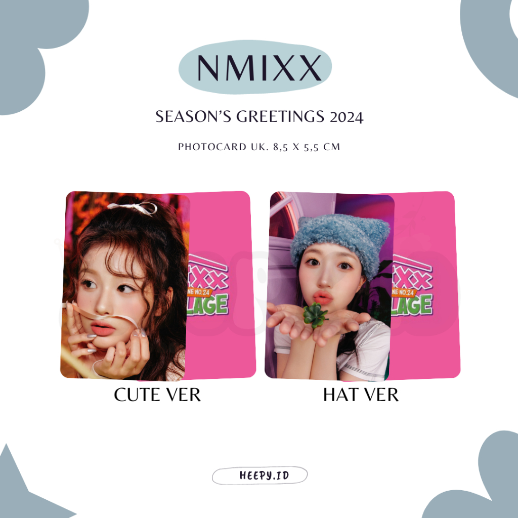 Jual PHOTOCARD UNOFFICIAL FANMADE NMIXX SEASON'S GREETINGS 2024