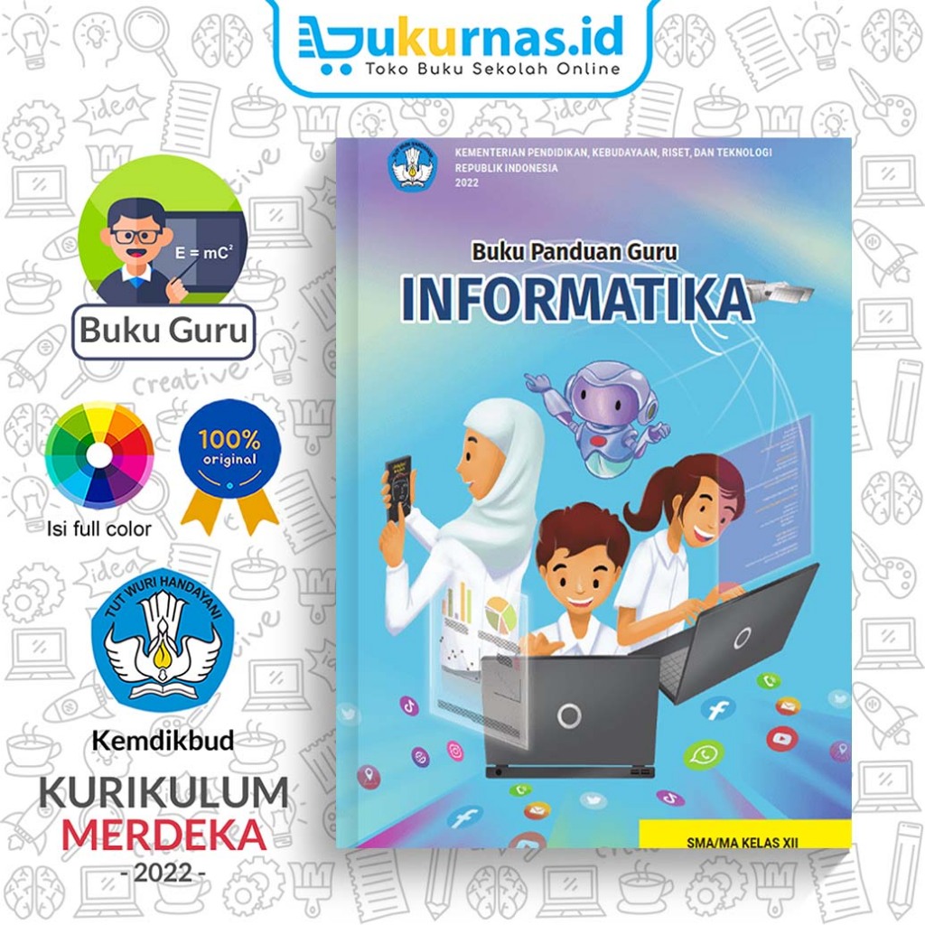 Jual Buku Panduan Guru Informatika SMA/SMK/MA Kelas 12 Kurikulum ...