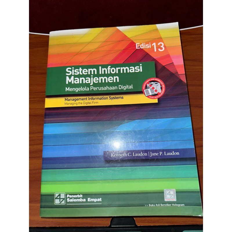 Jual Buku Sistem Informasi Manajemen Edisi 13 - Kenneth C Laudon Jane P ...