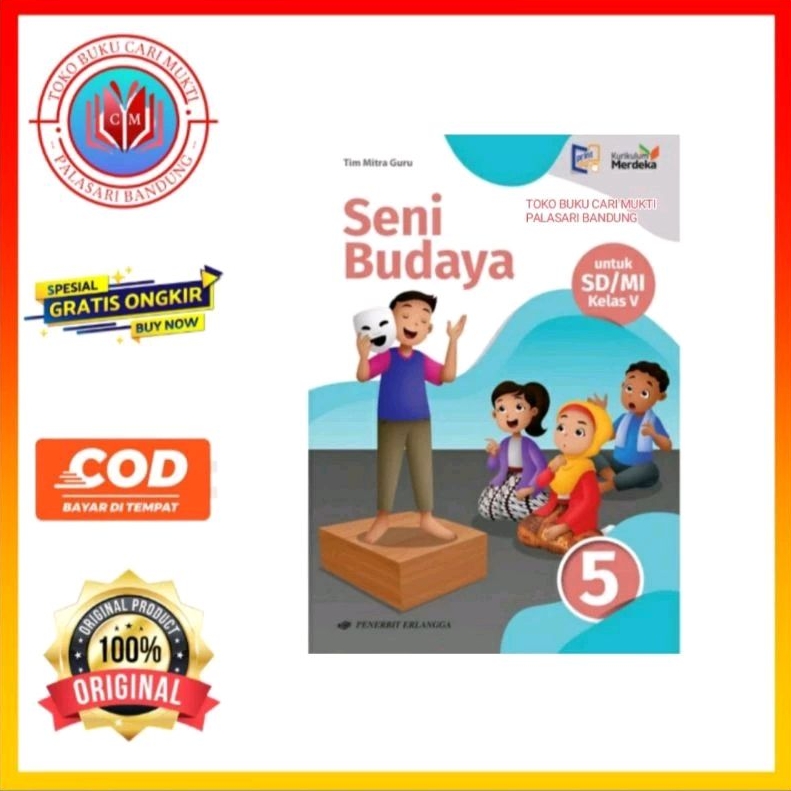 Jual Erlangga Buku Seni Budaya Untuk SD/MI Kelas 5 Kurikulum Merdeka ...