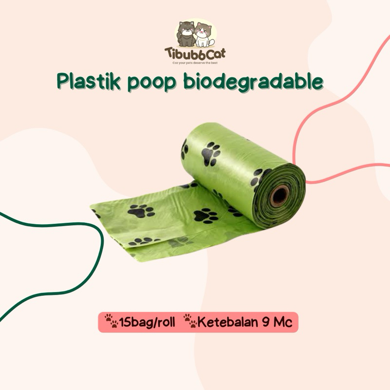 Jual Plastik Poop Bag Biodegradable - Plastik Refil Sampah Kotoran Poop ...