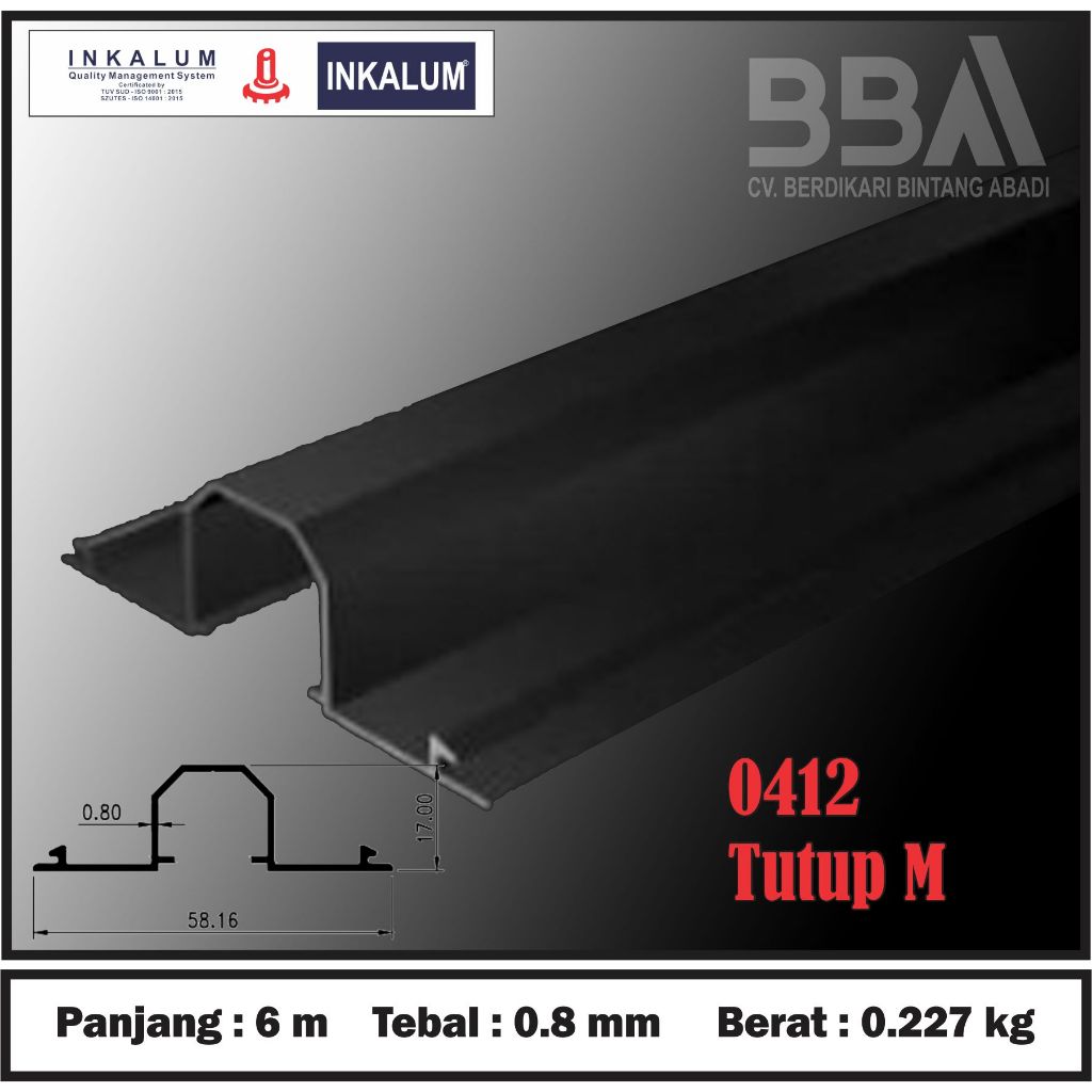 Jual Kusen 3 Inch Aluminium 