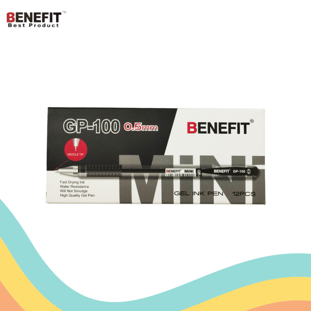 Jual GEL PEN BENEFIT GP-100 (12 PCS) | Shopee Indonesia