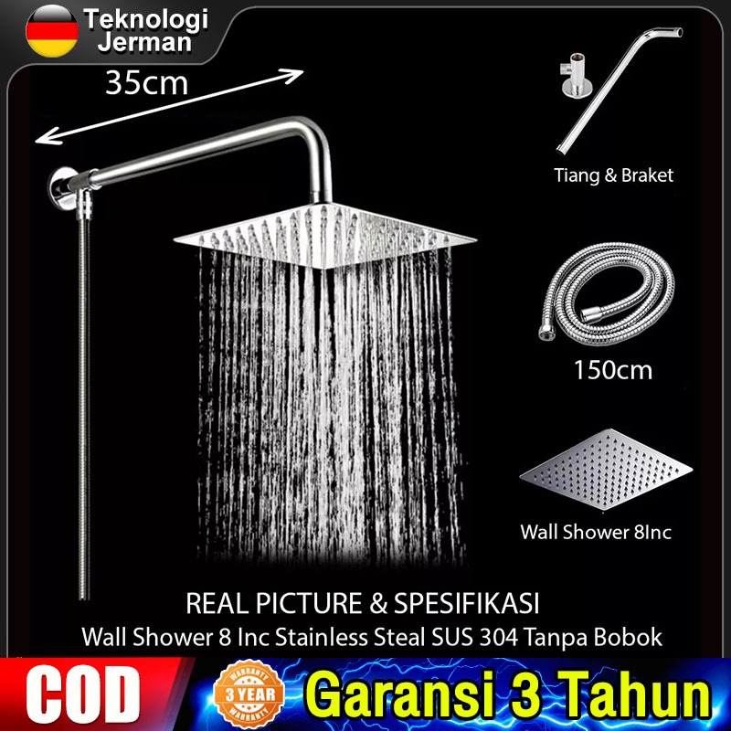 Jual Shower 1 Set Shower Set Paket Lengkap Shower Kotak Full Stainless ...