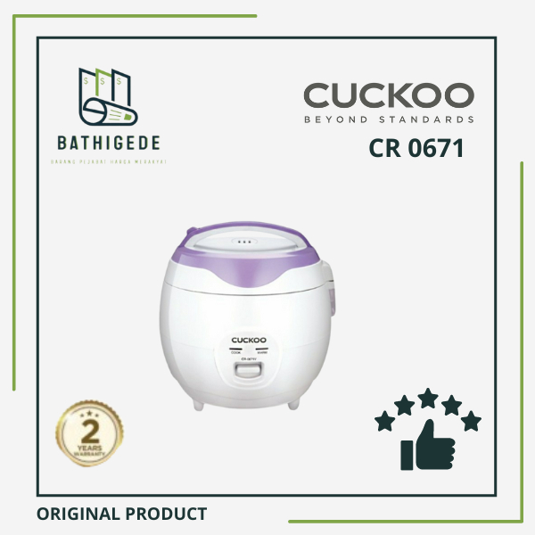 Jual CUCKOO Mechanical Rice Cooker 1 L CR0671V / Rice Cooker Cuckoo