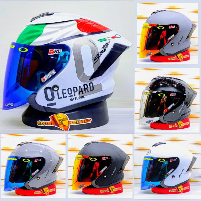 Jual Helm JS Armor Motif Leopard spoiler 3D | Shopee Indonesia