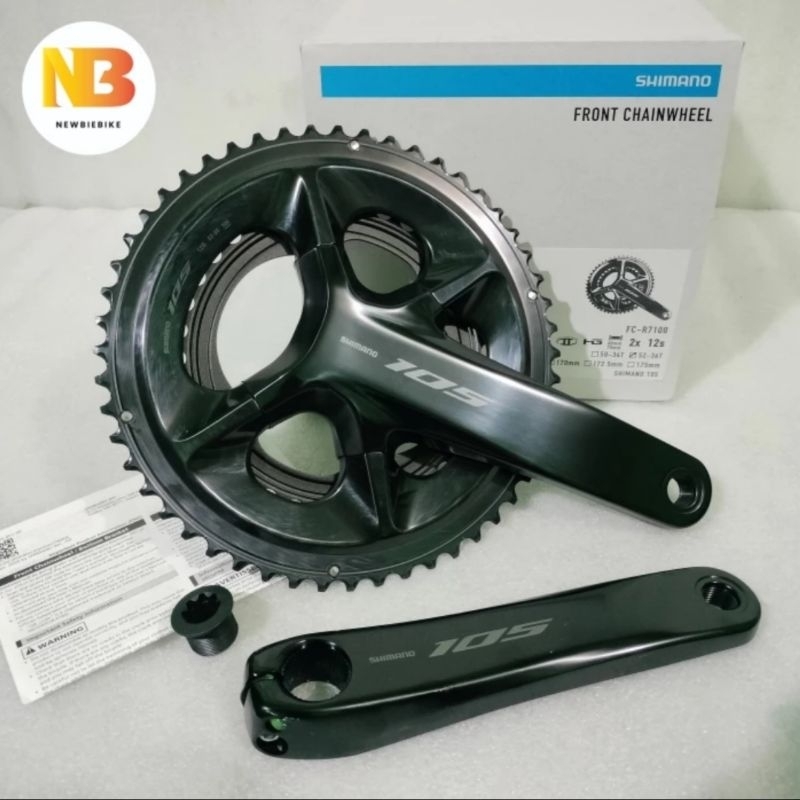 Pédalier 12V SHIMANO 105 R7100 52/36 manivelles 170