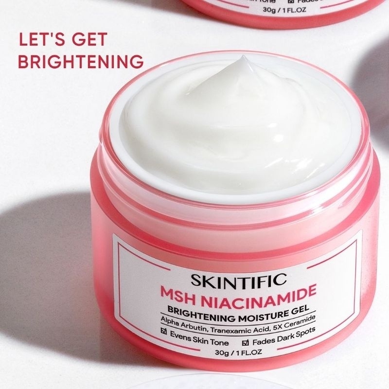 Jual SKINTIFIC MSH Niacinamide Brightening Moisturizer Glowing