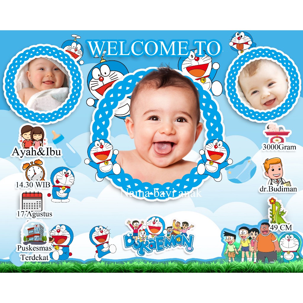 Jual FRAME BIODATA BAYI / BINGKAI BABY BORN | Shopee Indonesia