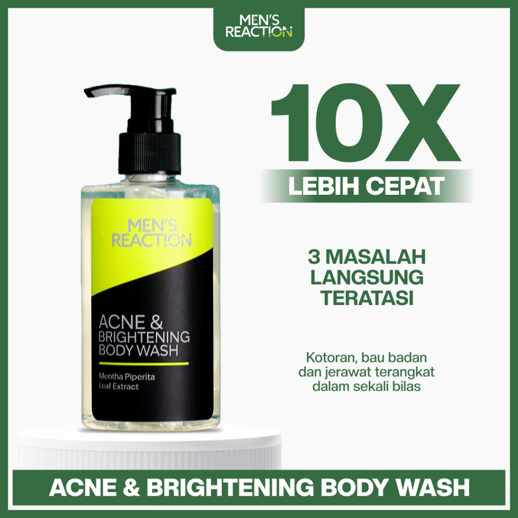 Jual BPOM Sabun Mandi Anti Jerawat Badan Pria Men's Reaction Acne