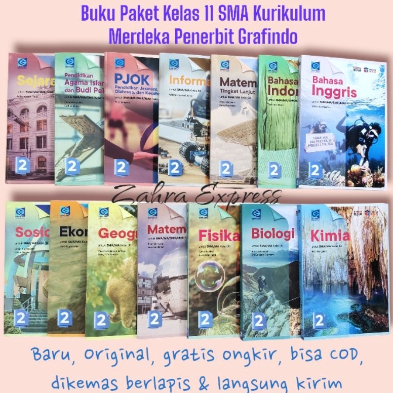 Jual Stok Banyak 11 Sma Km Grafindo Buku Paket Kurikulum Merdeka Kelas Xi Smasmk Grafindo 6948