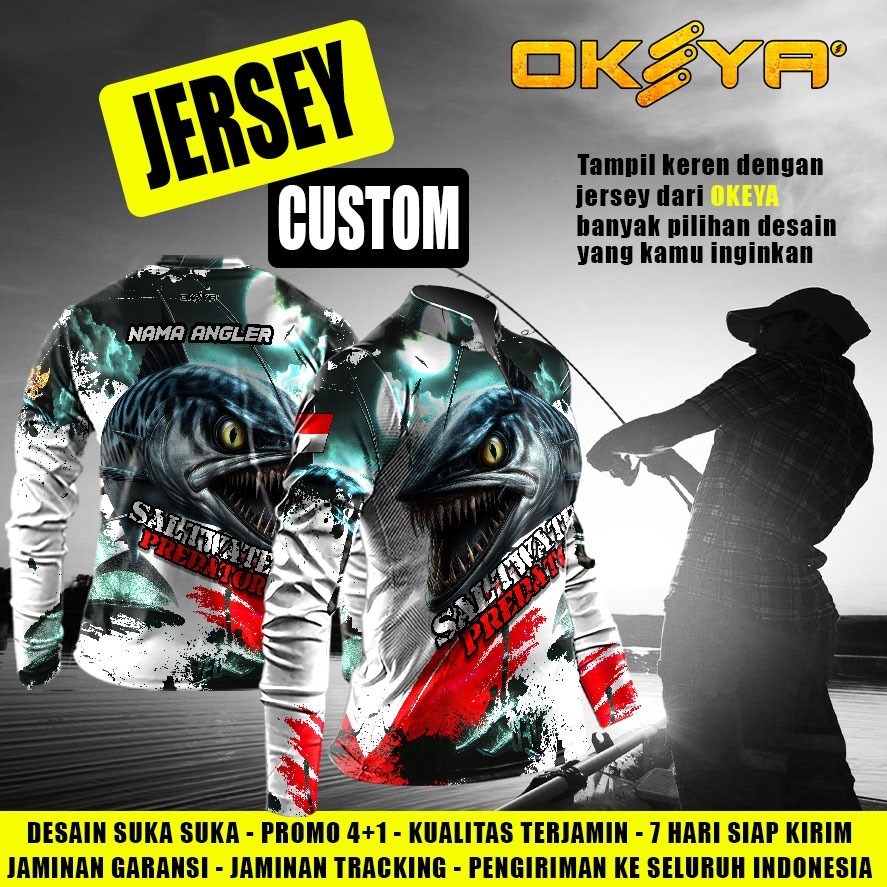 Jual Custom Jersey | FREE DESAIN | Jersey Fishing | OKEYA JERSEY ...