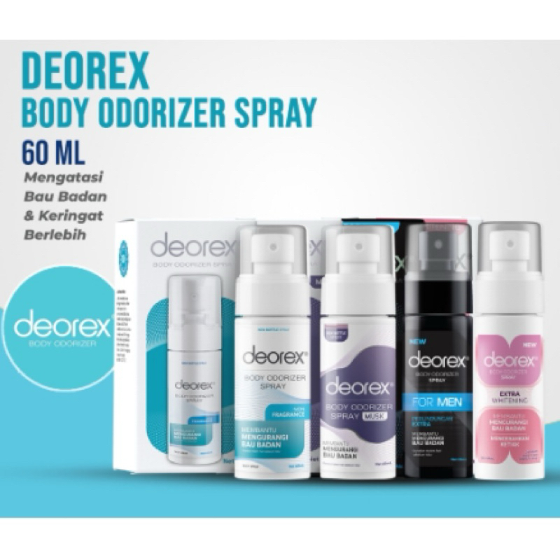 Jual Deorex Body Odorizer Spray 60ml | Shopee Indonesia