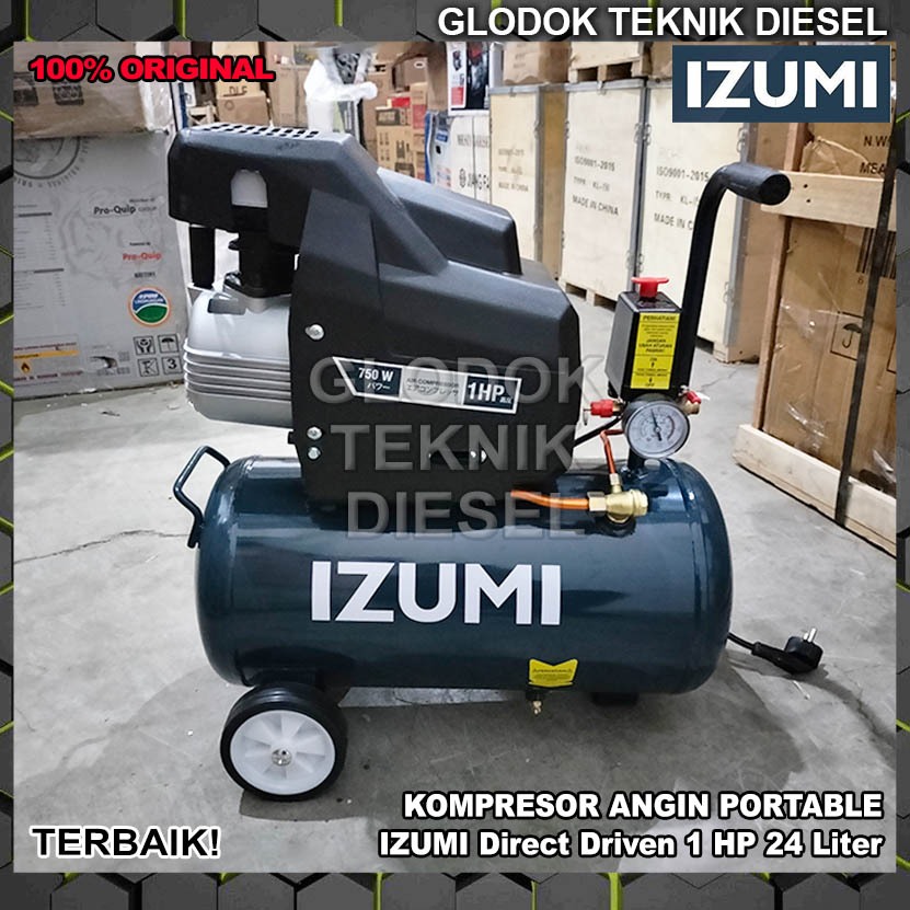 Jual IZUMI Mini Air Compressor 1 HP 24 L Liter DD 1024 DA 1024 1 Phase ...