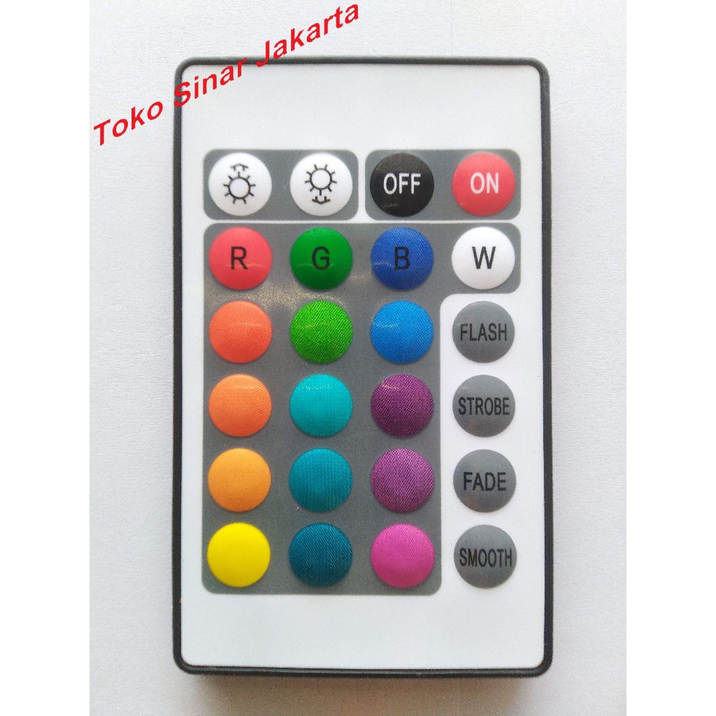 Jual Remote Control Remot Kontrol LED Strip Lampu Bohlam RGB Controller ...