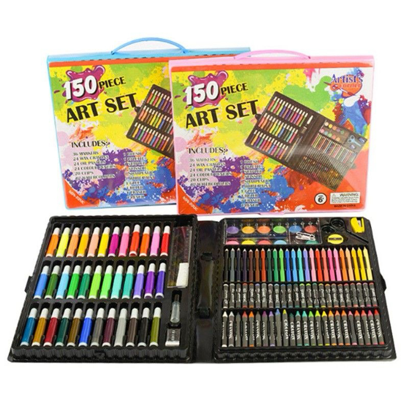 Jual Crayon Anak Set Isi 150pcs Crayon Full Set Alat Melukis Mewarnai ...