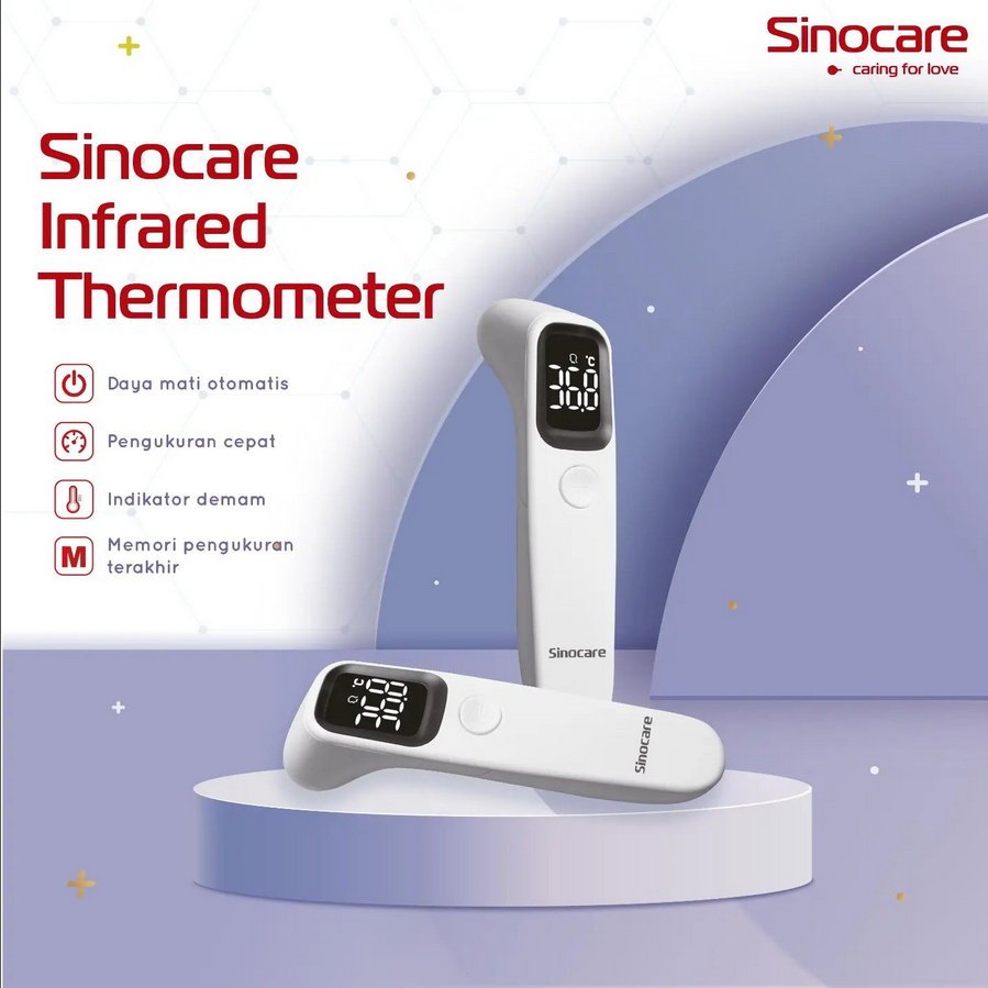 Jual Sinocare Termometer Infrared AETR1D1 Thermometer Digital Tembak