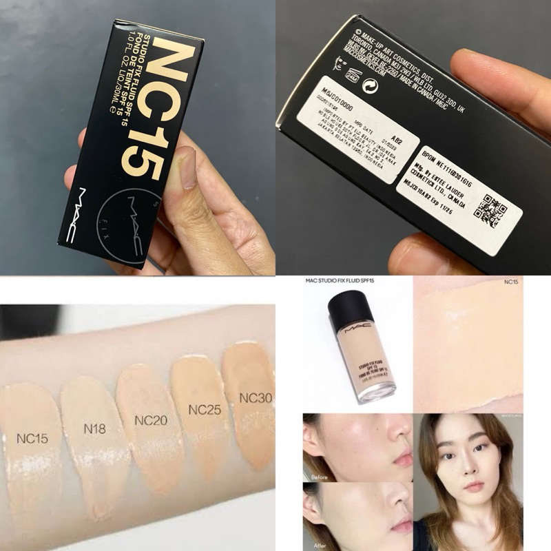 Jual NEW [EXP 06/25]. MAC STUDIO FIX FLUID FOUNDATION SHADE NC15 Shopee Indonesia