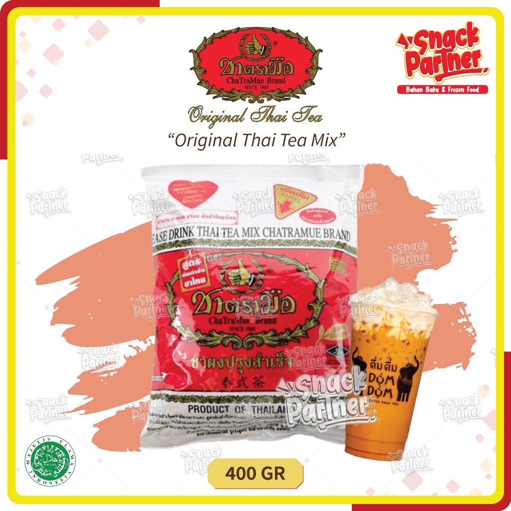 Jual CHATRAMUE Original Thai Tea Mix 400 Gr - Daun Teh Thailand Asli ...