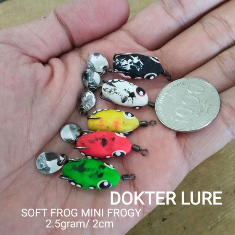 Jual LURE SOFT FROG MINI FROGY 2cm UL Gabus | Shopee Indonesia