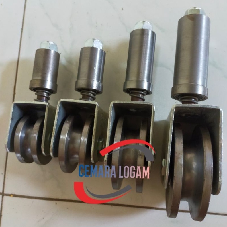Jual RODA sliding besi super as pintu pagar besi stenlis dorong lipat