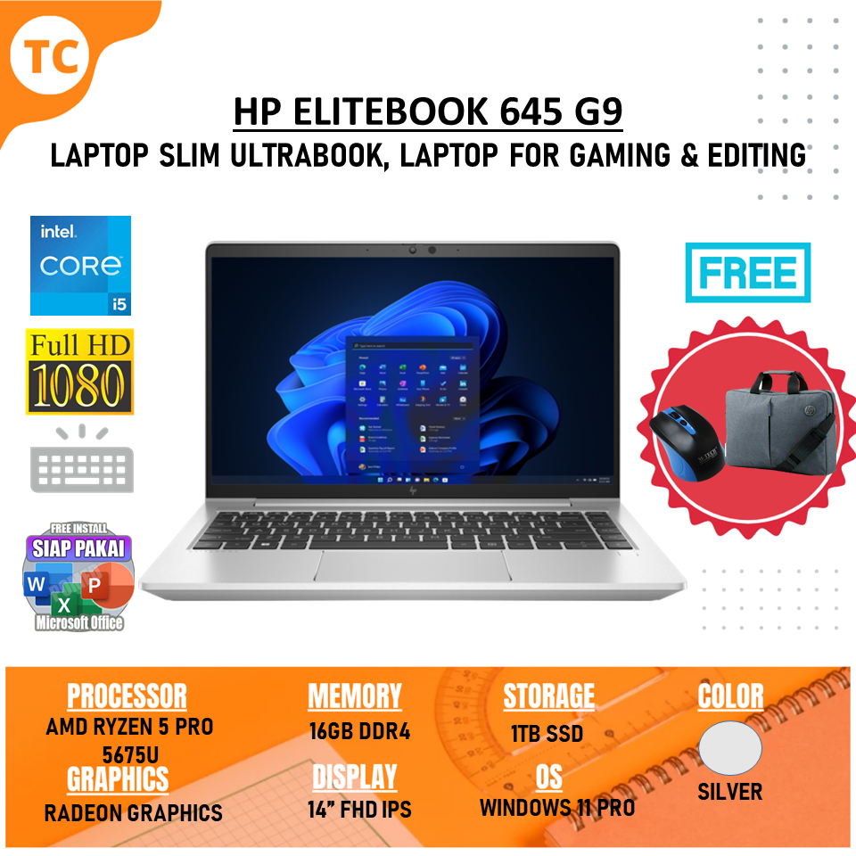 HP EliteBook 645 G9 | 14,0 pouces - AMD Ryzen 5 Pro 5675U @ 2
