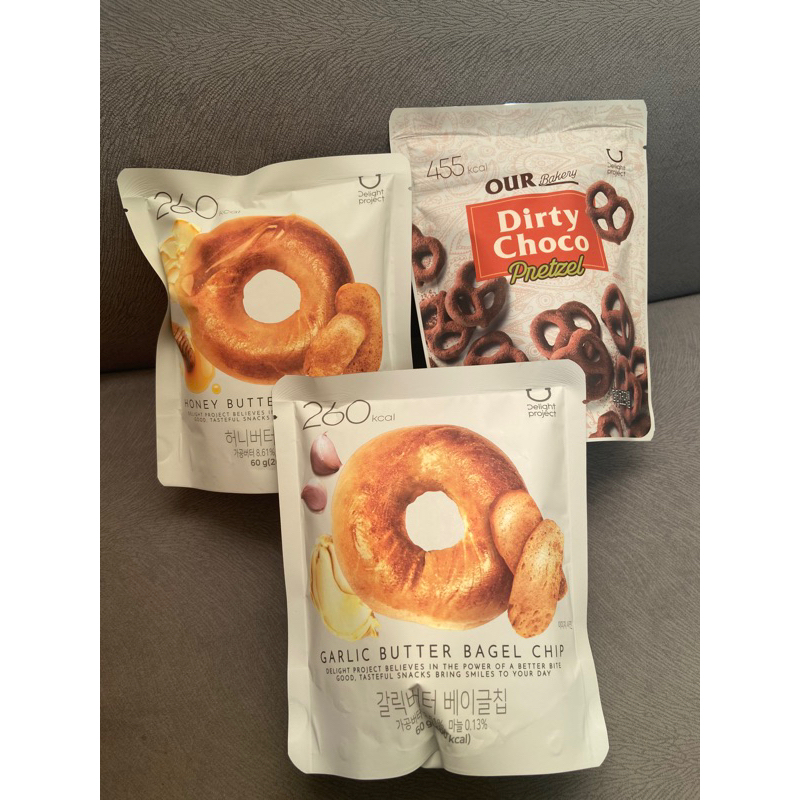 Jual (READY STOCK) DELIGHT PROJECT GARLIC BUTTER BAGEL CHIP HONEY
