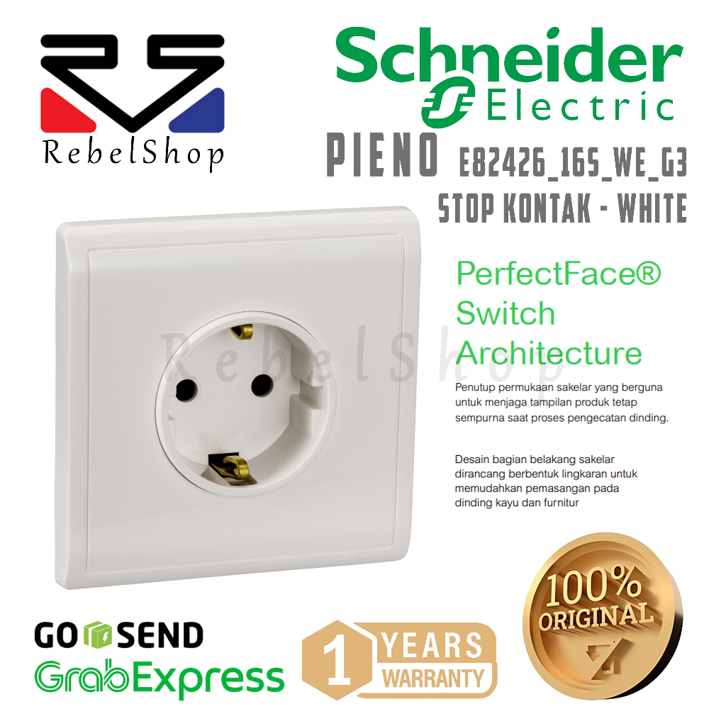 Jual Schneider Stop Kontak Schuko Pieno White Putih 16A - E82426_16S_WE ...