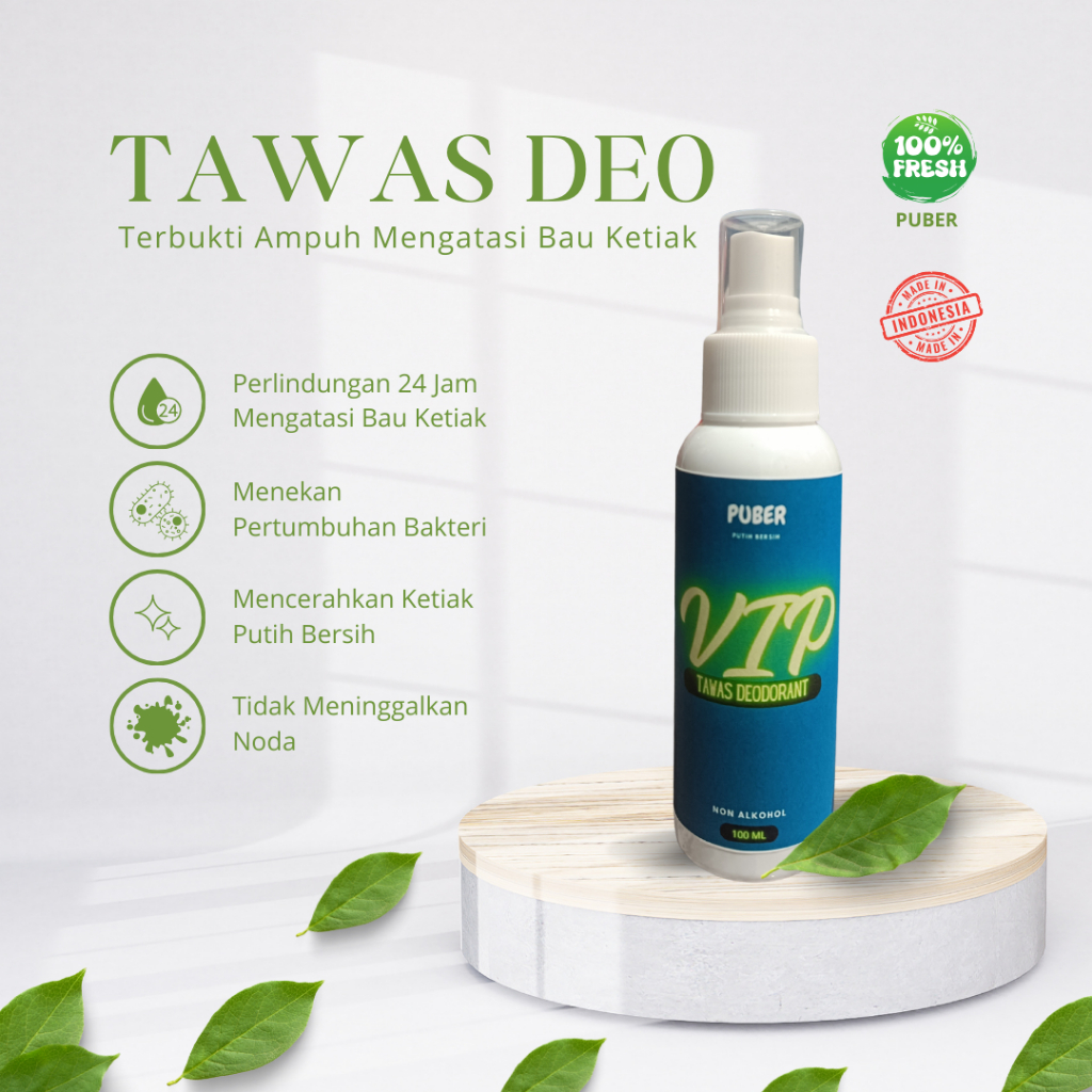 Jual Tawas Deodorant Puber / Tawas Spray / Natural Deodoran Spray