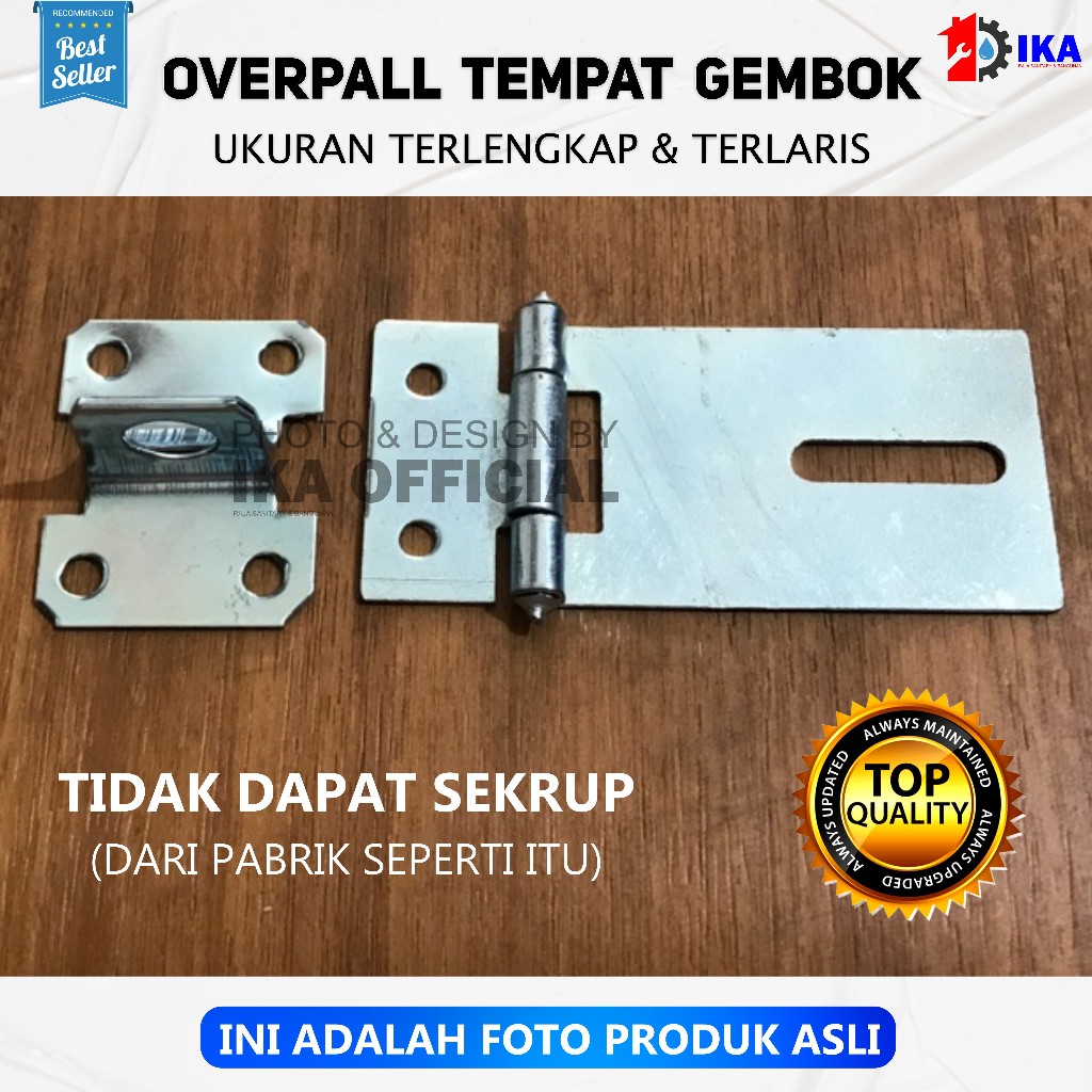 Jual Overpal Tempat Gembok Galvanis Tebal VOXY 1.5