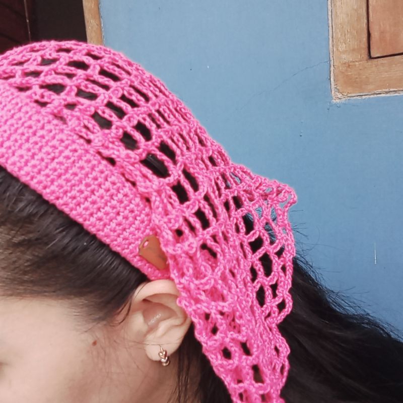 Jual bando jaring isabel rajut handmade | Shopee Indonesia