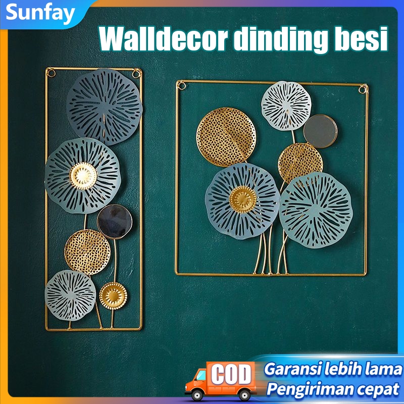 Jual WallDecor Hiasan Dinding Frame Metal Gold Besi Wall Decor Nordic ...