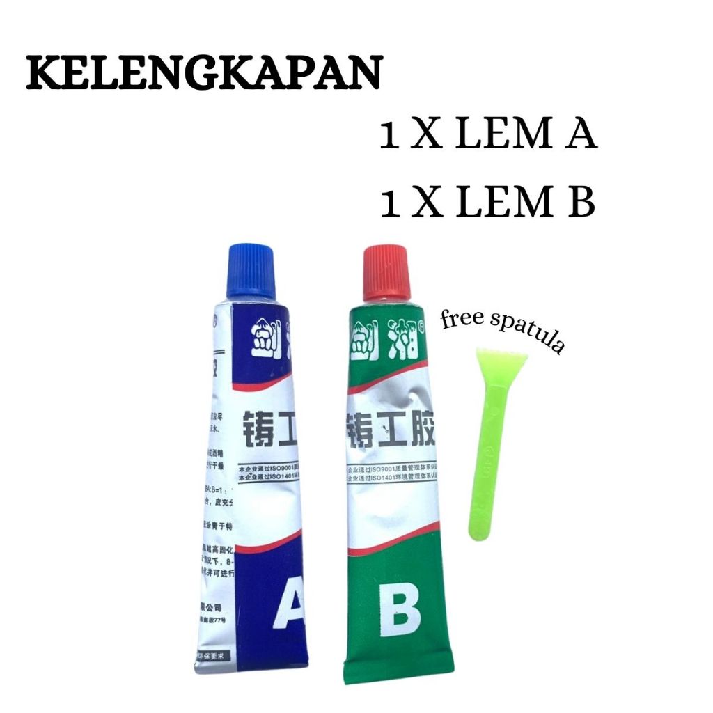 Jual LBP - Lem Epoxy AB Super Glue Besi Plastik ABS Lem 5 Menit 20 Gram ...