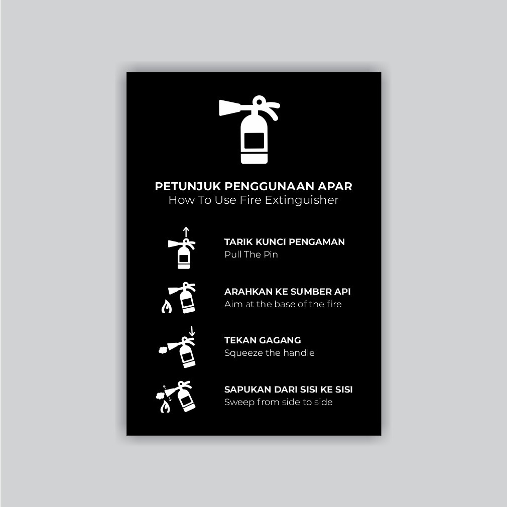 Jual Cara Menggunakan APAR Sign Akrilik | Shopee Indonesia