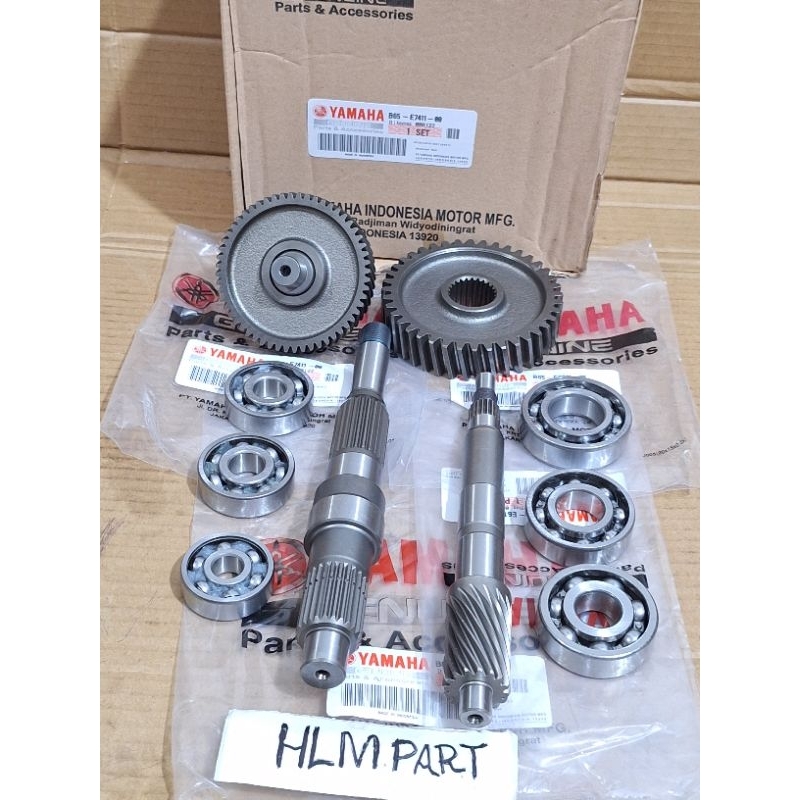 Jual Gigi rasio set B65 plus bearing rasio gardan 6pcs yamaha Aerox ...