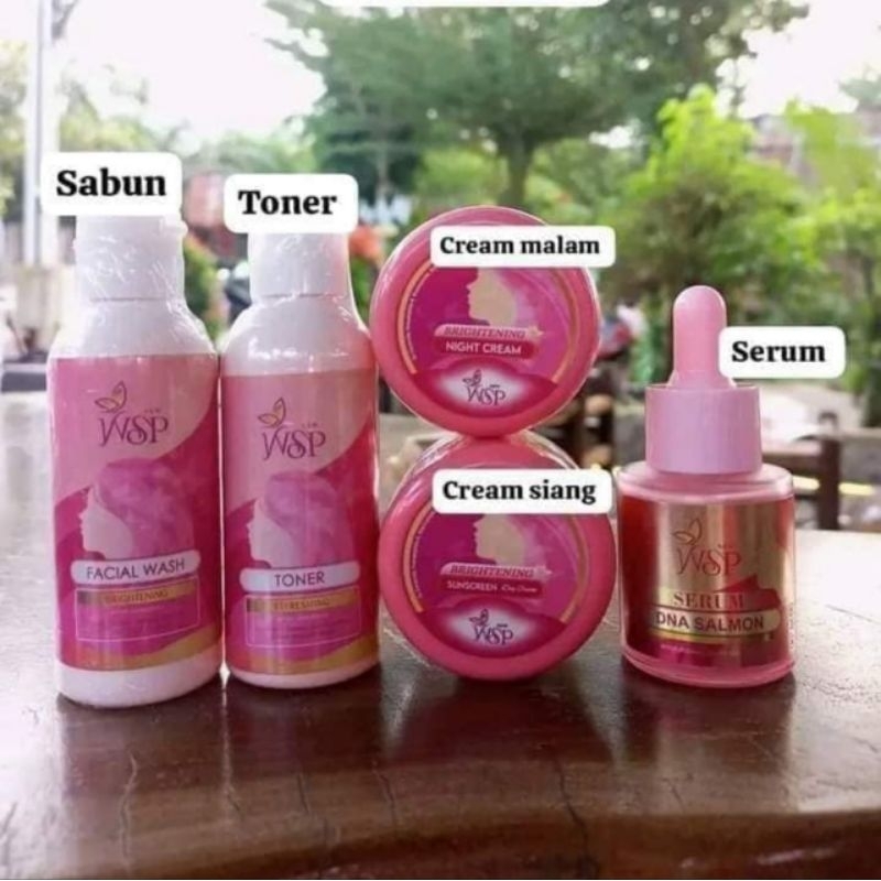 Jual 1 PAKET KECANTIKAN SKINCARE WSP GLOW PAKET WHITENING SERIES BPOM ...